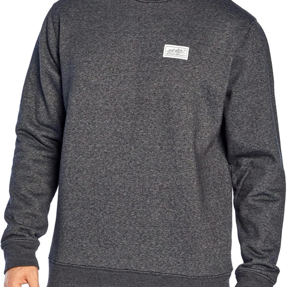 Eddie Bauer Men's Charcoal Crewneck Sweater